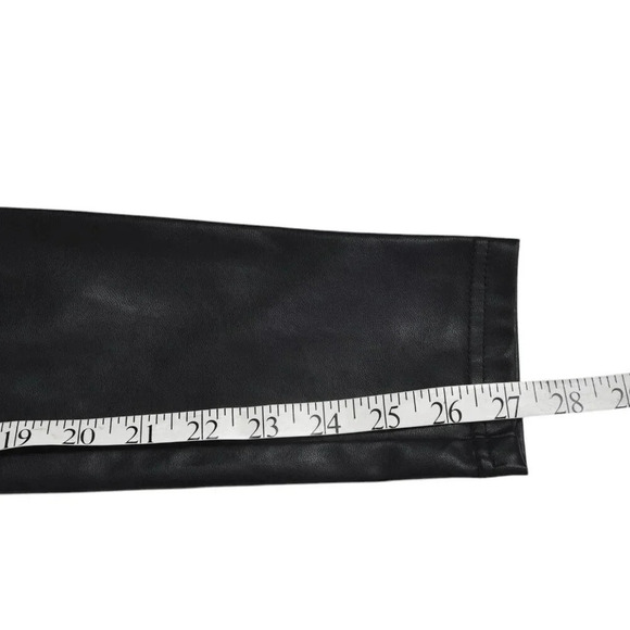Aritzia Wilfred Free Faux Leather Leggings Pant Black Charm High Rise Size 00 - Picture 10 of 12